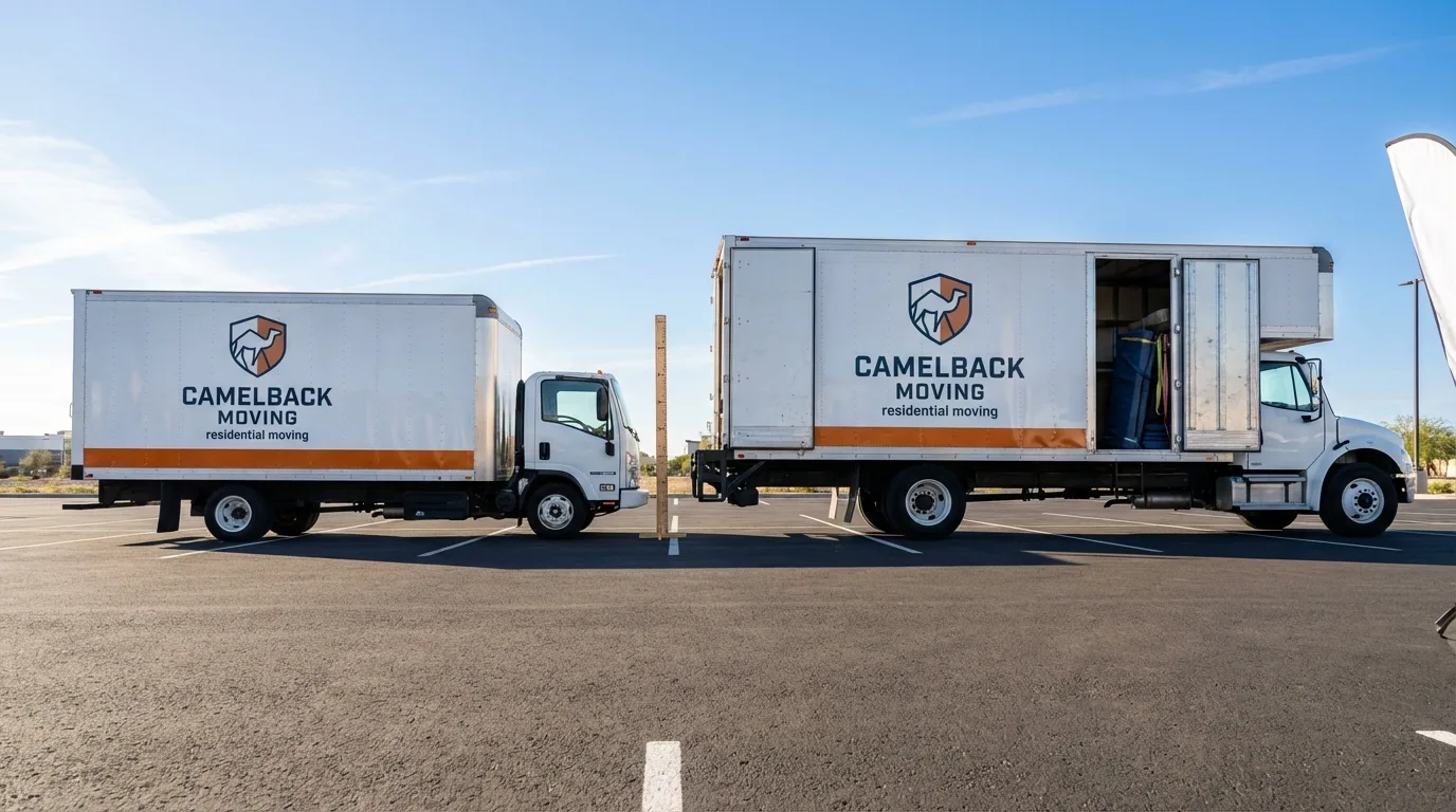 Moving truck size capacity guide in Ashby
